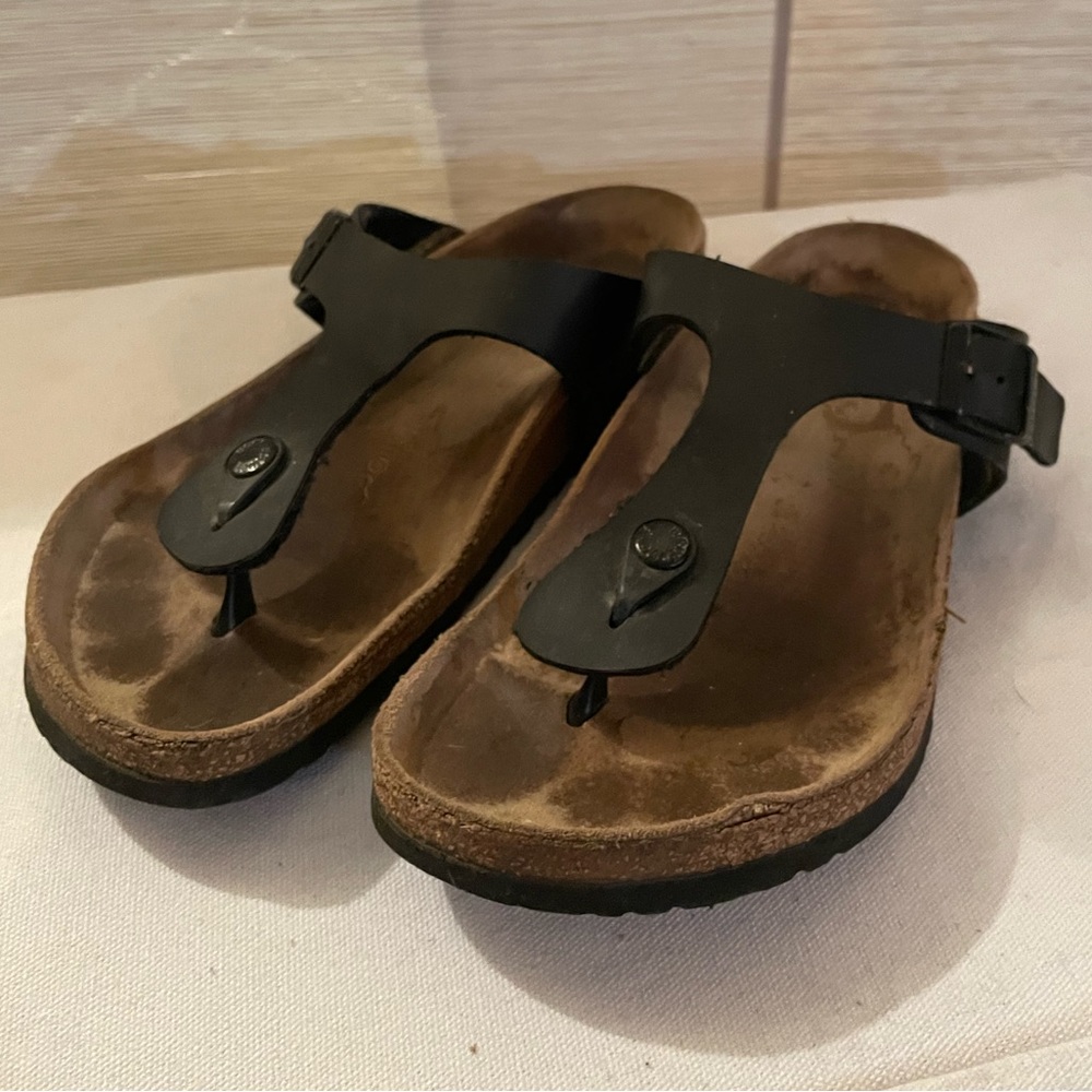 Birkenstock Gizeh Birko-flor black womens 10/eu 41